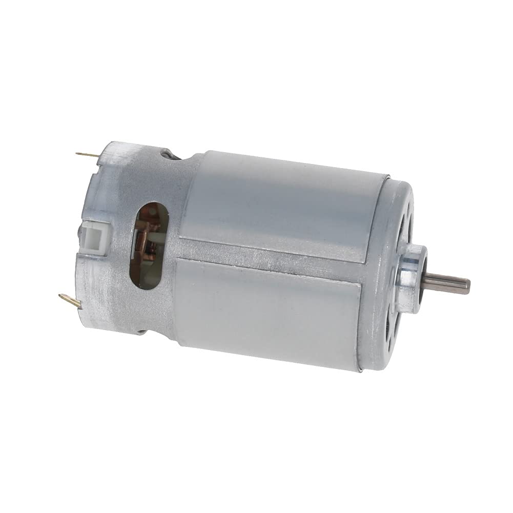 Heyiarbeit RS-550 14.4V DC Motor Round Shaft 21000RPM High Power Torque for Electronic Projects, Drills, Robots, RC Vehicals, Remote Controlled Cars/Robot, Saw Repair/Replacement Engine