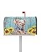 Farmhouse Animal Pig Blue Wood Grain Mailbox Covers Magnetic Standard Size,Decorative Post Letter Numbers Box Wrap Decoration Covers Accessories for Garden Yard DÃ©cor,Sunflower Inspirational Quote