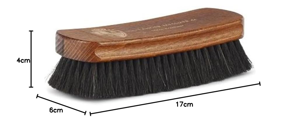 Langer & Messmer Brosse à Chaussures en CRIN de Cheval - Entretien Professionnel des Chaussures
