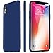 iPhone X Case, VANMASS 0.5MM Ultra Thin Slim Fit Full Protective iPhone 10 Shell with Super Soft TPU Material and Anti-Scratch Matte Back Cover Case for iPhone X – Dark Blue