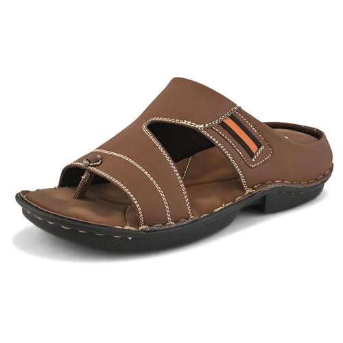 Image of Centrino Sandal for Men | Grip Insole for Stability | slippers /sliders for men |mens sandals casual | sandals for men | Modern Look with Straps | Comfortable Footwear (9266)