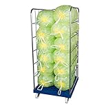 gitterwagen edelstahl Im Kauf enthalten ist 1 Kunststoffrollplatte 724x815 mm in dunkelblau, Traglast 500 kg; 2 Lenkrollen mit Feststeller und 2 Bockrollen Ø 108 mm aus Polypropylen; 2 Seitenwände und 1 Rückwand blau verzinkt.