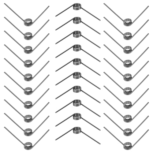 BENECREAT 30 Stück Torsionsfedern Aus Edelstahl 1.2mm Innendurchmesser 6.4mm Außendurchmesser 3 Runden Mechanische Torsionsfedern Mit 60 Grad Auslenkung Für Heimwerkerprojekte In Der Holzbearbeitung