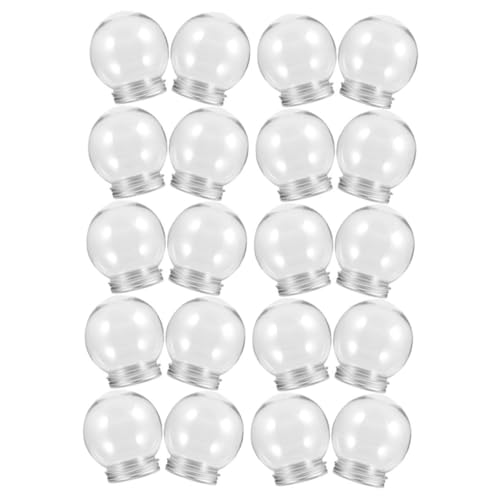 Esferas de plástico de 150ml con tapa para rellenar y decorar en Navidad 2