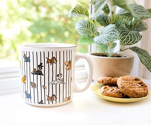 Disney Dogs Ceramic Camper Mug | Bpa-Free Travel Coffee Cup For Espresso, Caffeine, Cocoa, Tea | Campfire Mug For Outdoors | Cute Home & Kitchen Essentials | Holds 20 Ounces #TOP4