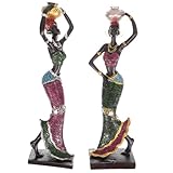 Photo Gallery gleavi 2 pezzi statua africana in resina decorazione casa con finitura elettroplaccata oro e artistico da scrivania per interni e ufficio colore casuale colore casuale Photo Gallery gleavi 2 pezzi statua africana in resina decorazione casa con finitura elettroplaccata oro e artistico da scrivania per interni e ufficio colore casuale colore casuale