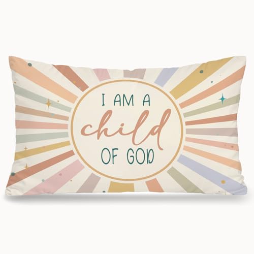 I Am a Child of God 12x20 Pillow Cover