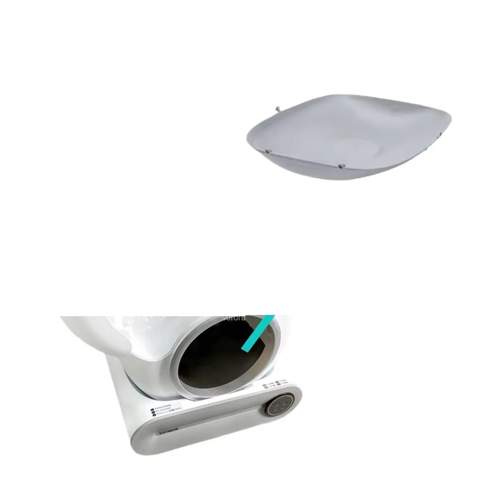 Tapete de bandeja y caja filtro de silicona para arenero auto X30