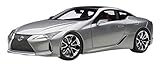 AUTOart Lexus LC500 Sonic Titanium Silver with Dark Rose Interior and Carbon Top 1/18 Model Car 78871
