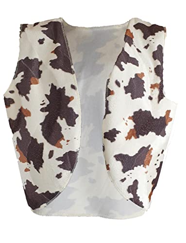 Flirty Wardrobe Gilet de cowboy pour adulte Imprimé buffle