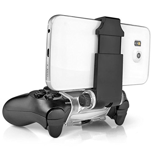 Game Controller Holder, Joso Angle View Adjustable Android Smart Phone Mount Bracket Storage Holder For Sony Ps4 Dualshock 4 Controller Gamepad With Otg Data Cable #TOP1