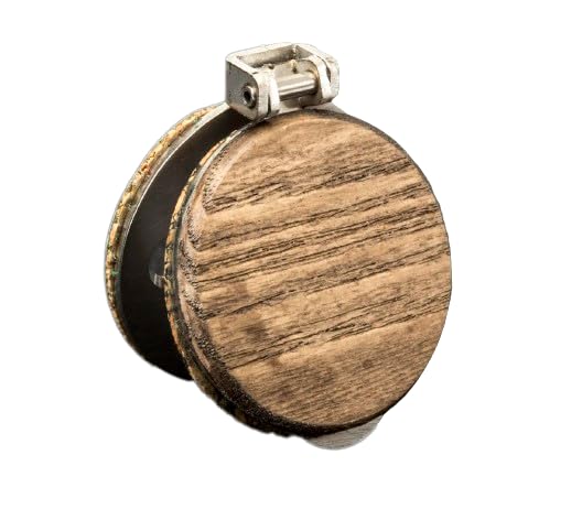 Wooden Keyhole Draught Excluder Cover | Magnetic Closure | Eco Friendly | Magflap (Weathered Wood)