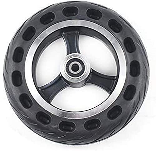 Auink Pneus de Scooter électrique de vélo de Roue Solide 200x50 pneus Solides de Moto de 8 Pouces Trous de Ruche d'abeille, Roues de Remplacement Cover