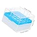 SEWCHICS 25-Grid PC Polycarbonate Cryovial Storage Box for Ultra-Low Temperature Freezing Tubes, Laboratory Freezing Sample Tube Rack for Scientific and Industrial Use