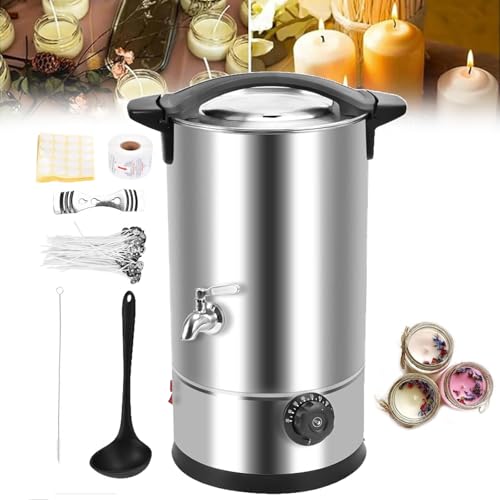Derretidor de cera de 10L (2,64 galões) para fabricação de velas, kit de suprimentos de fabricação d