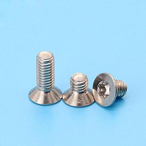 Ochoos M4 Torx Screws Flat Head Screw Stainless Steel T & TX Countersunk Bolts - (Dimensions: M4x8 mm(60pcs))