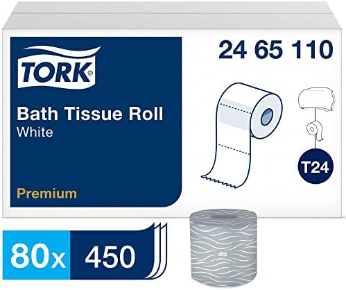 Tork Advanced Bath Tissue, Septic Safe, 2-Ply, White, 450 Sheets/Roll, 80 Rolls/Carton image 2