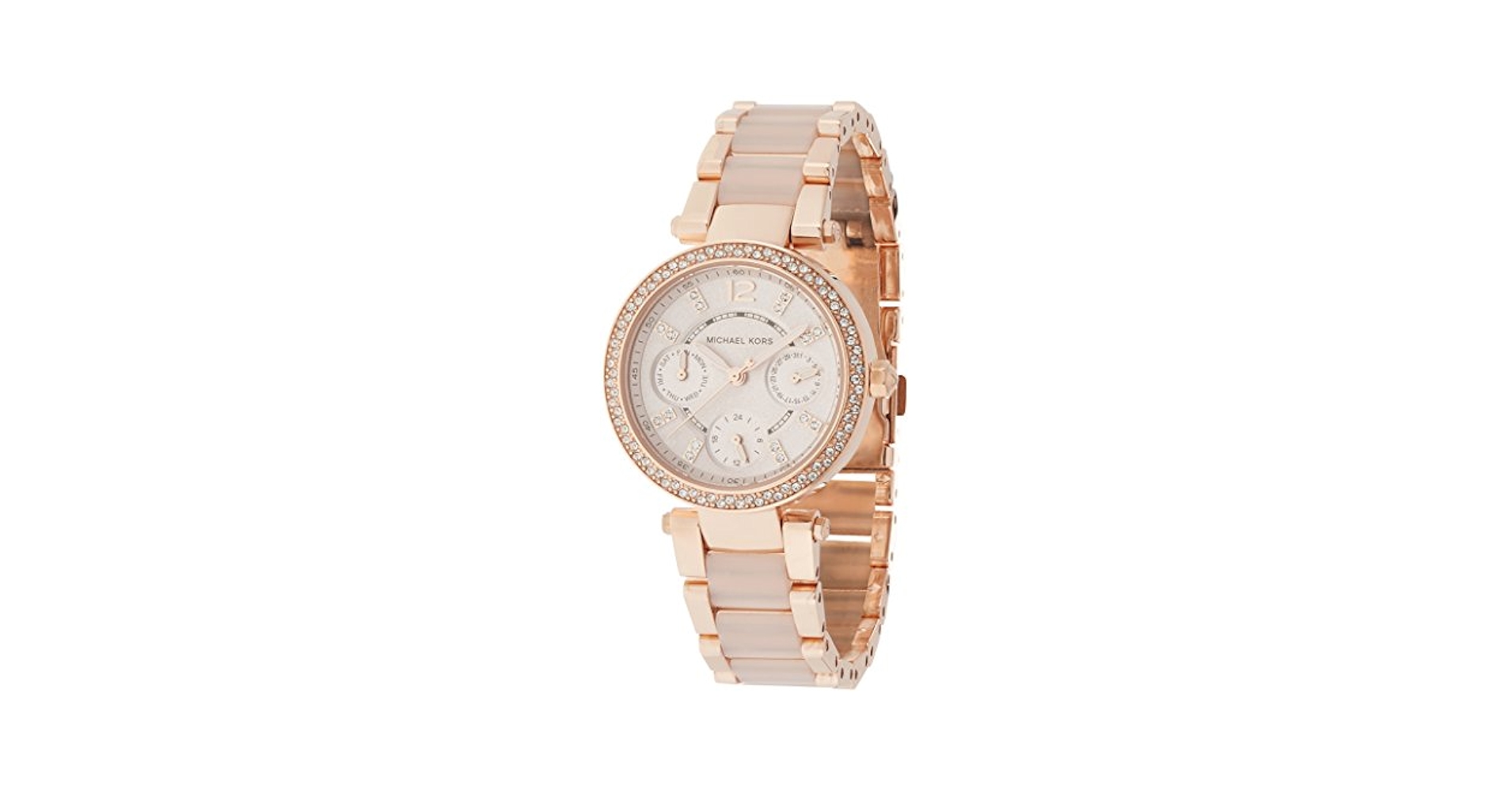 MICHAEL KORS マイケルコース 腕時計 クォーツ MK-6110 Amazon.com: Michael Kors Parker Multifunction Rose Gold-Tone