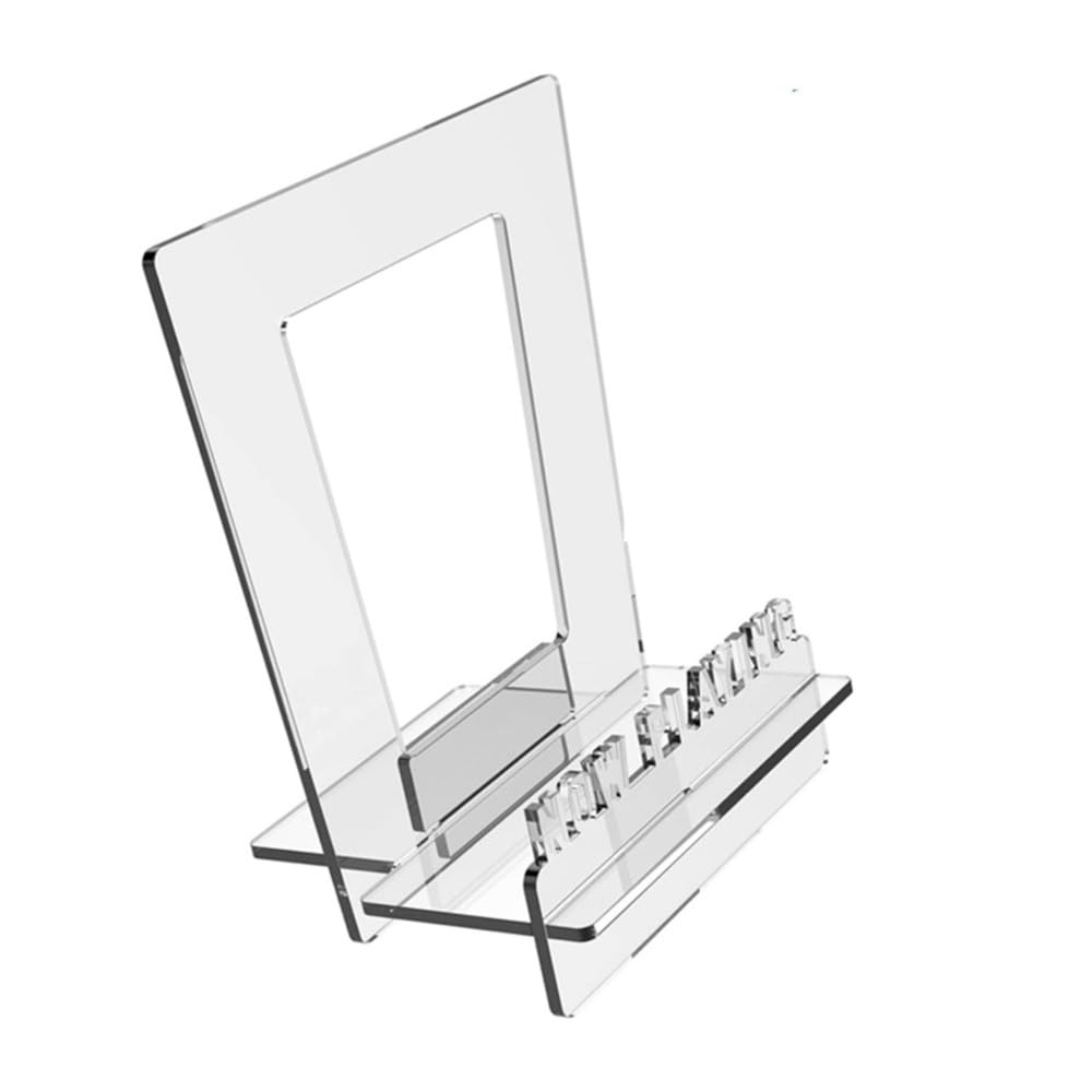 Aundhegrtt Acrylic Now Playing Vinyl Record Stand, Record Display Stand for Vinyl Records and LP Records Record Holder Clear