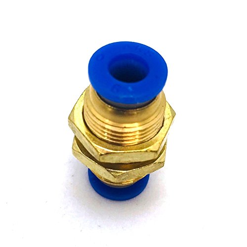 Bulkhead Push in to Connect Tube Tubing Fitting 5/16