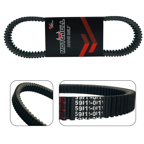 Image of Drive Belt 59011-0011 Compatible with Kawasaki Mule 600 Mule 610 2005-2016 Mule SX 2017-2023 KAF400 Mule 600 /610 SX 4x4 SE 2005-2019 UA451 UHQ451 UXP451 03G3470