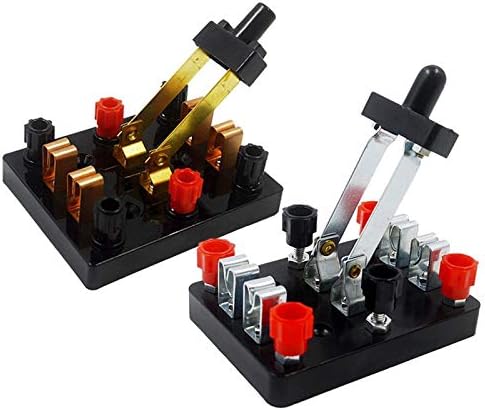 SPDT Switch Knife Switch Double Pole Double Throw for Physical Electricity Experiment Kit