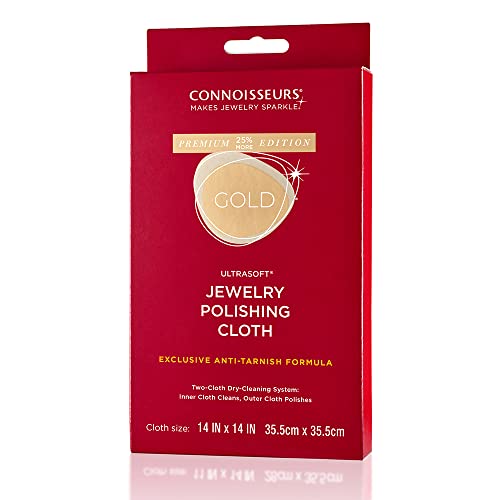 image for CONNOISSEURS Premium Edition Extra Large Polishing Cloth for Gold Jewe