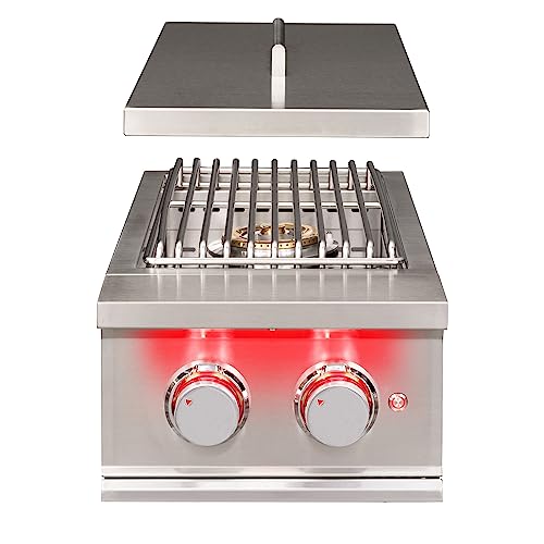 TrueFlame Built-In Stainless Steel Double Side Burner - TFSB2