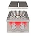 TrueFlame Built-In Stainless Steel Double Side Burner - TFSB2-LP