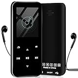 【Große Kapazität ,Tragbar und leicht】Mit nur 39g Gewicht, Der schlanke Körper und das geringe Gewicht machen es einfach, es in die Tasche oder Hosentasche stecken. Genießen Sie Musik an jedem Ort und zu jeder Zeit. Mit der integrierten Kapazität von 16 GB können Sie Musik mit bis zu 4.000 Titeln anhören und eine SD Karte mit bis zu 128 GB unterstützen.