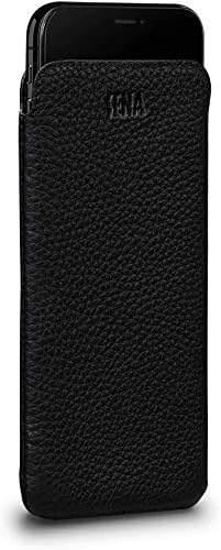 Sena UltraSlim Classic, Leather Sleeve Case Compatible with New iPhone SE 2020 / iPhone 8/7 Black