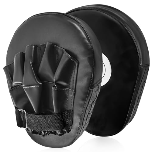 xiaoxiaozhijia 1 Paar Pratzen Boxen,Bratzen Hand,Handpratzen Boxen,Zubehör, das für das Training von Kampfsportarten wie Taekwondo, Muay Thai und Karate geeignet ist (Schwarz)