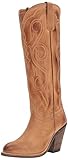 Lucchese Womens Vanessa Tall Shaft Round Toe Boots Over the Knee Low Heel 1-2' - Beige - Size 7 B