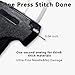 Stitch Tag Gun for Clothes,Mini Stitch Gun No-Sew,Price Tagging Gun,Handheld Hem Gun for Clothing,Fabric Stapler,Quick Sticky Fixer,Temporary Sewing Gun,6 Needle,2000 Fasteners(Black+White)-Black
