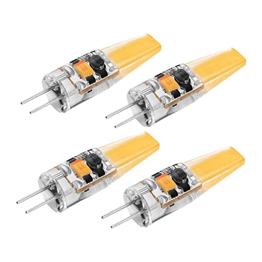 FLAMEER 4 x G4 3 W dimbar COB LED-lampa 220 V kristallsilikonlampa 3 000 K varm
