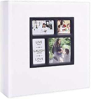 Ywlake Photo Album 500 Pockets 6x4 Photos, Extra Large Size Leather Cover Slip in Wedding Family Photo Albums that Holds 500 6x4 / 10x15cm Photos Pictures Brown