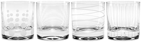 Mikasa, Double Old Fashioned Glass, Clear Clear, Set of 4, 10 fluid ounces