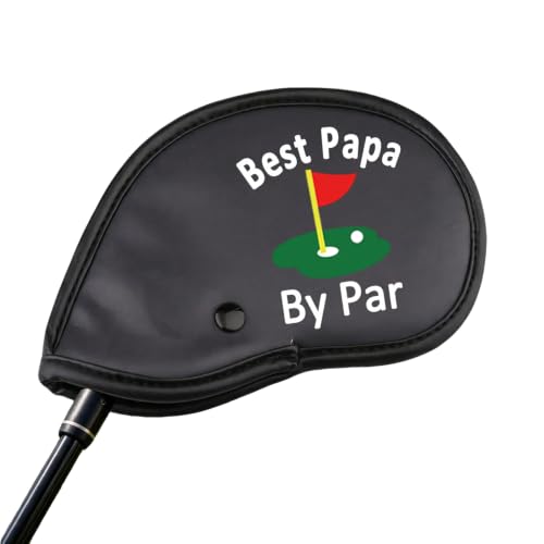 Funny Golf Iron Covers for Dad - Best Papa by Par