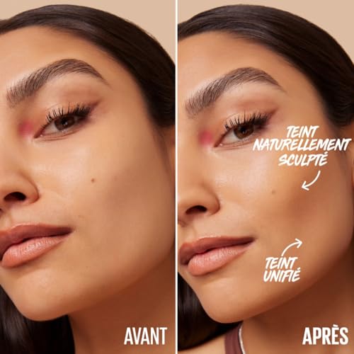 Maybelline New York - Stick Visage Multi-Usages - Look Naturel et Structuré - Unifie et Illumine le Teint, Sculpte le Visage, Corrige les Imperfections - Lifter Stix - Teinte : 45
