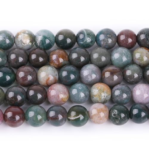 Sweet & Happy Girl’s Store Kettenstrang mit Perlen aus indischem Achat zur Fertigung von Schmuck, 38,1°cm, Achat, 6 mm Indischer Achat