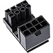Produktbild InLine® Stromadapter intern, 180° ATX 8pol Stecker/Buchse, für Desktop-Grafikkarte