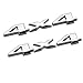 2pcs(1set) Auto Tuning 4x4 Logo 3D Decal Emblem Logo Sticker Nameplate Badge Compatible with Limited (Chrome)