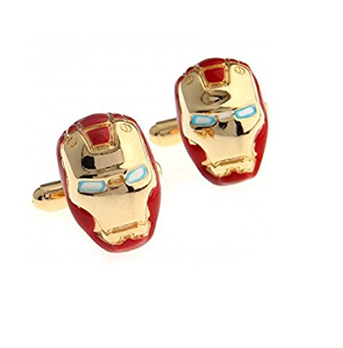 Preisvergleich Produktbild Ducomi® Manschettenknöpfe SuperHeroes Kollektion - Batman, Superman, Grüne Laterne, Captain America, Iron Man, Star Trek, Star Wars, Thor, Spiderman, Phantom (Iron Man 2)