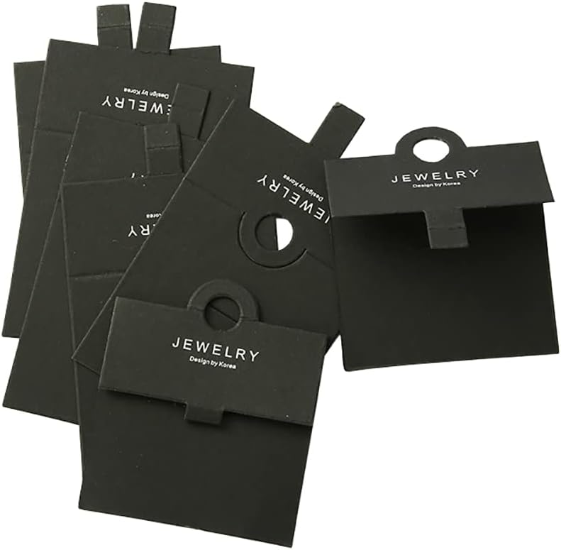 GSHLLO 50 Pcs Ring Display Cards Jewellery Packaging Cards