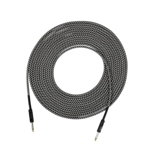 Cable de para guitarra eléctrica y bajo de 10M con salida de 6,5mm sin ruido para amplificador