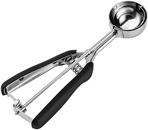 JUNADAEL J Medium Cookie Scoop, 2 Tablespoons/ 30 ml/ 1 oz Cookie Scoop for Baking, Cookie Dough Scoop, Spring-Loaded Scoop, Comfortable Grip, Non-Slip