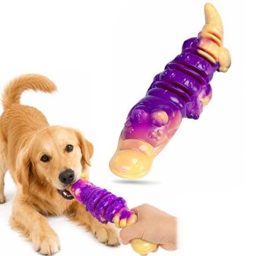 TCETCY Giocattolo da Masticare per Cani, Giochi per Cani Indistruttibile Gioco da Masticare Interattivo Giocattoli da Masticare Resistenti per Il Gioco e La Pulizia dei Denti, Sapore di Manzo