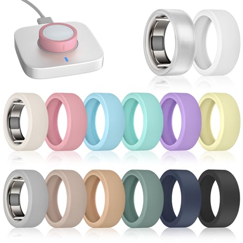 sylacor 14 Pack Ring Cover Compatible with Oura Ring Gen 4/4 Ceramic/Gen 3
