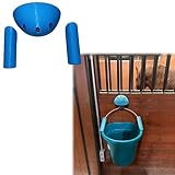 Tail Protector for Horse Water Buckets, Mane and Tail Growth Shield Attachment with Screws, Prevents Tail Damage When Horses Sit on Buckets,Horse Lover Tool (Black)