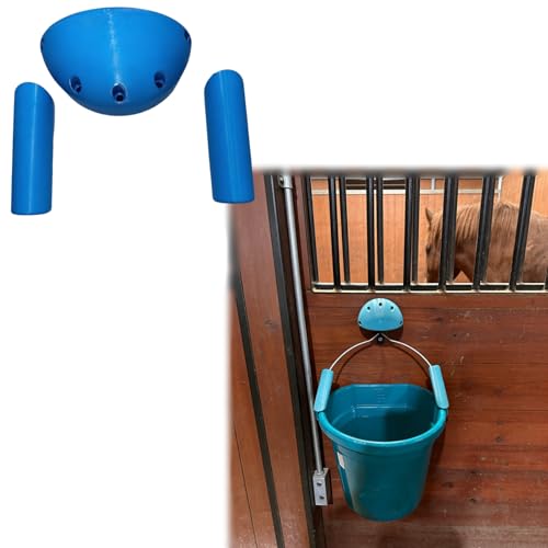 Tail Protector for Horse Water Buckets, Mane and Tail Growth Shield Attachment with Screws, Prevents Tail Damage When Horses Sit on Buckets,Horse Lover Tool (Black)